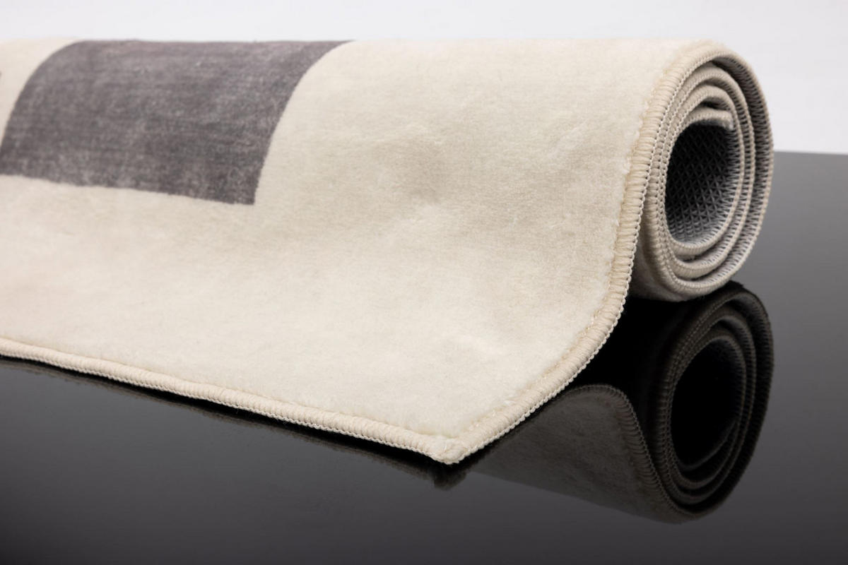BADTEPPICH Ariella Grau 70x120 cm - Grau, Textil (70/120cm) - Gino Falcone