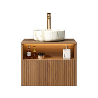 WASCHTISCH Braun-Eiche 60/46/58 cm - Eichefarben, Holz (60/58.8/46cm) - PANGIVO