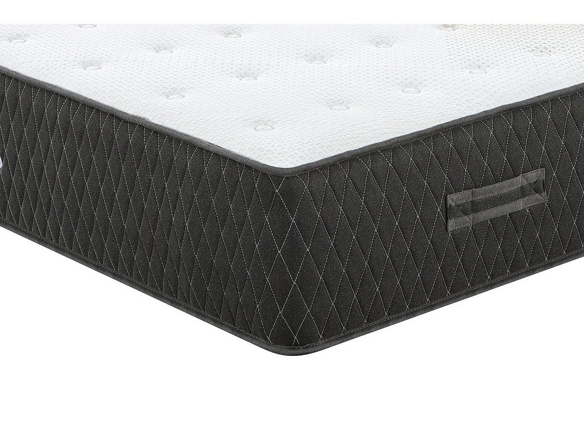 STANDARDMATRATZE - 2 Personen - stoff - weiß Sorema - Weiß, Textil (200/200cm) - Vente-Unique