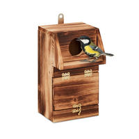 NISTKASTEN - Hellbraun, Holz/Metall (14/24.5/14cm) - Relaxdays