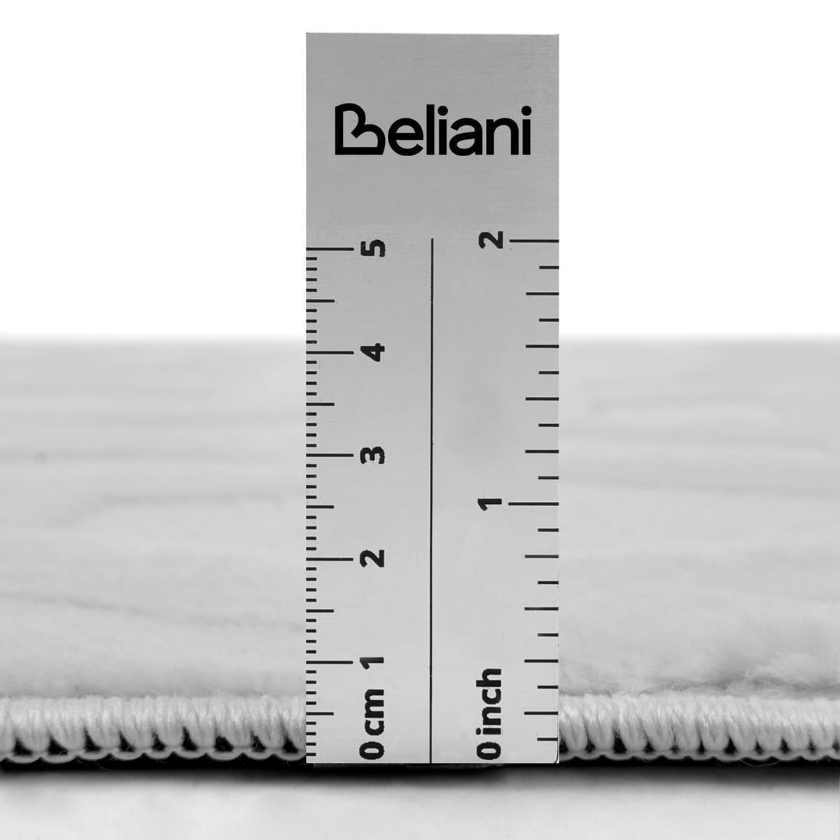 TEPPICH Hellgrau 160/160 cm Antero - Hellgrau/Grau, Textil (160/160cm) - Beliani