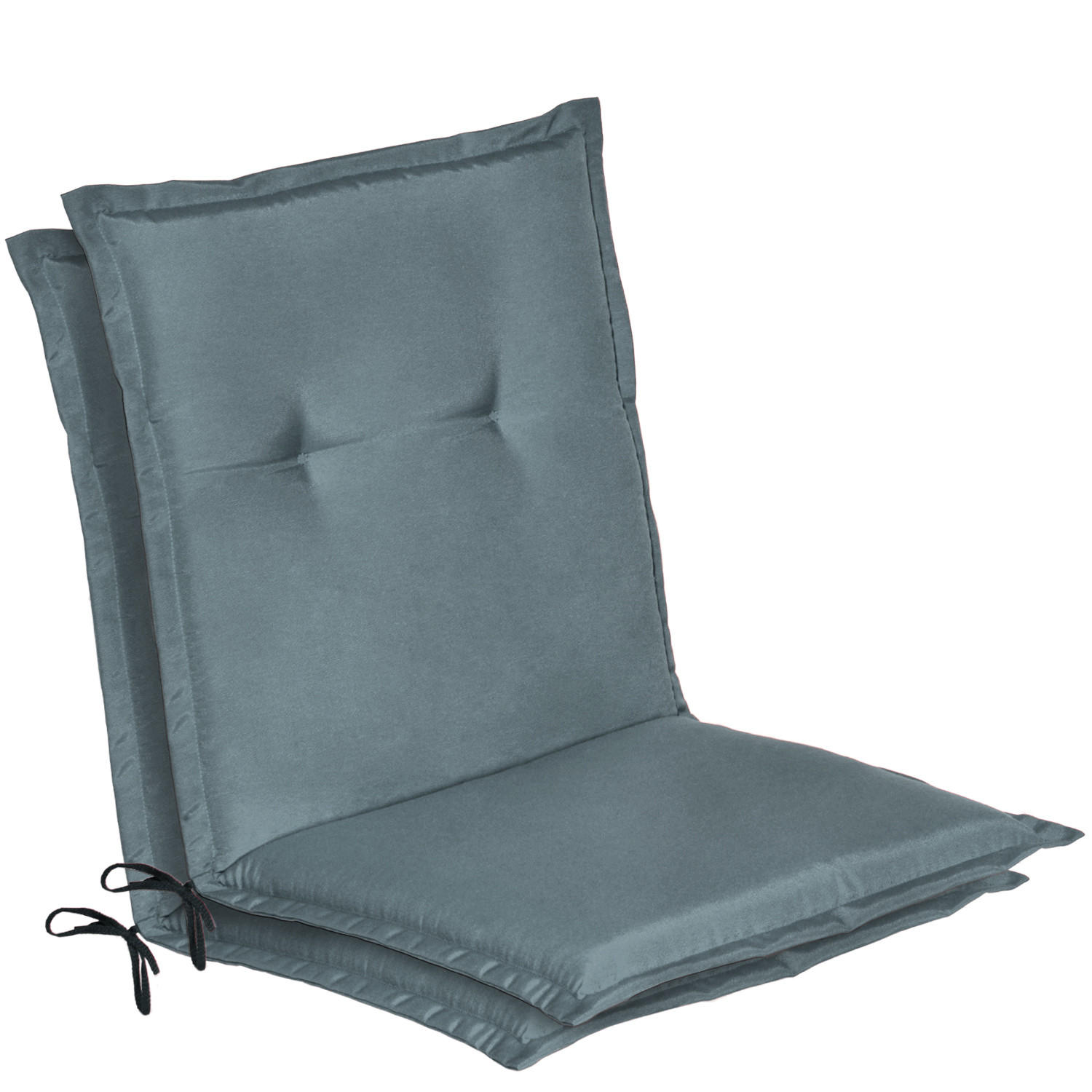 NIEDERLEHNER Loft NL 100x50x6cm Taubenblau (2tlg) - Blaugrau, Textil (50/100cm) - Beautissu 