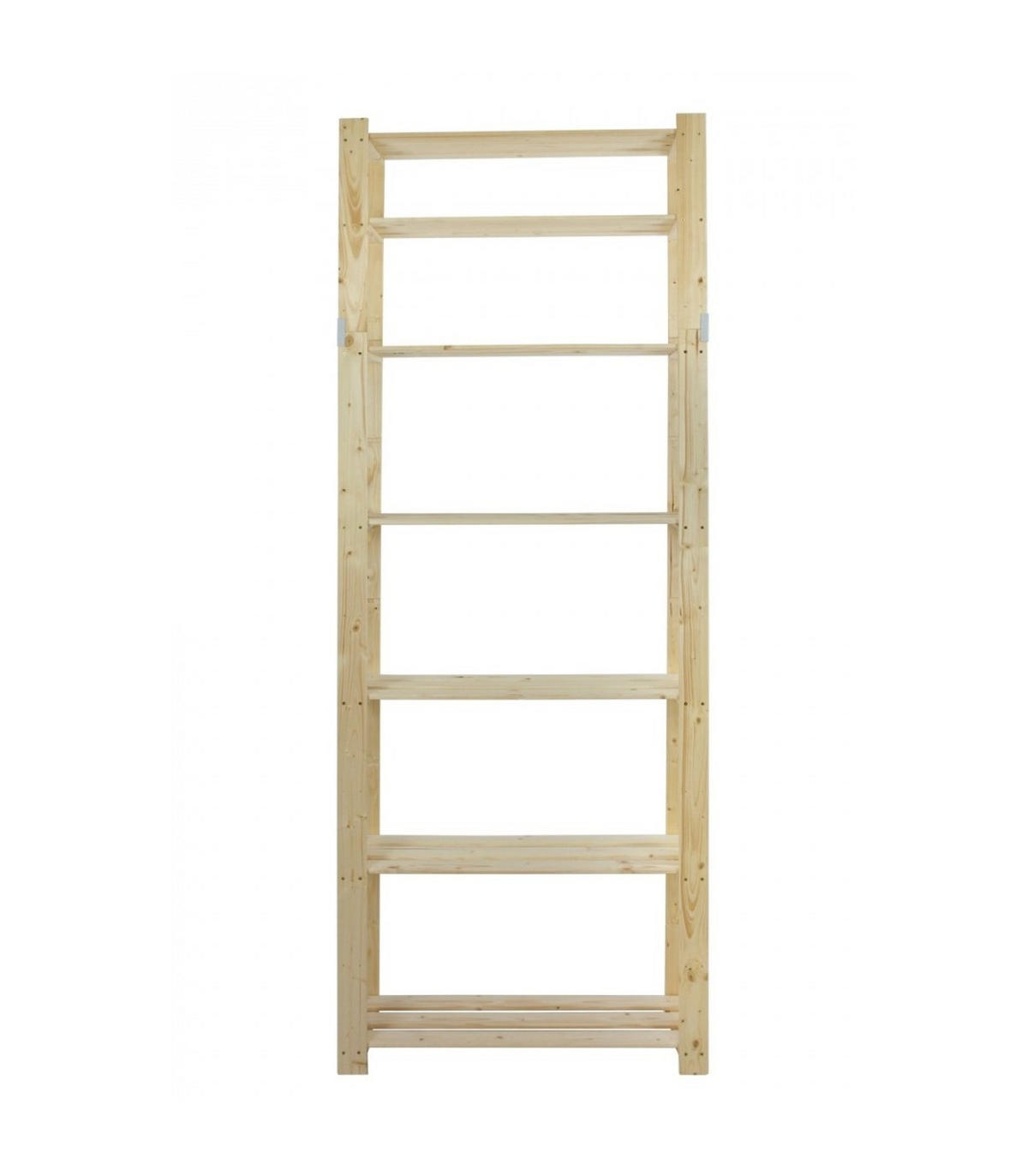 HOLZREGAL PINEPEAK 220x80x28cm 7 Fachboden 1,2cm dickes Kiefernholz Natur - Naturfarben, Holz (80/220/28cm) - PROREGAL