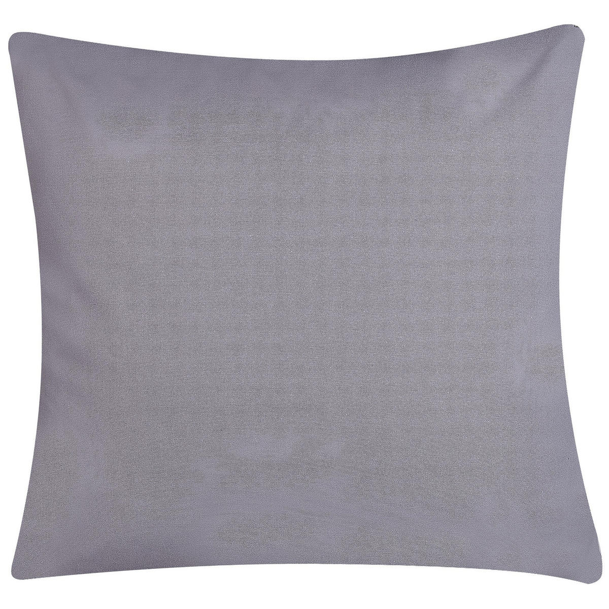 DEKOKISSEN 2er-Set Grau 45/45 cm Digitalis - Grau, Naturmaterialen/Textil (45/45cm) - Beliani