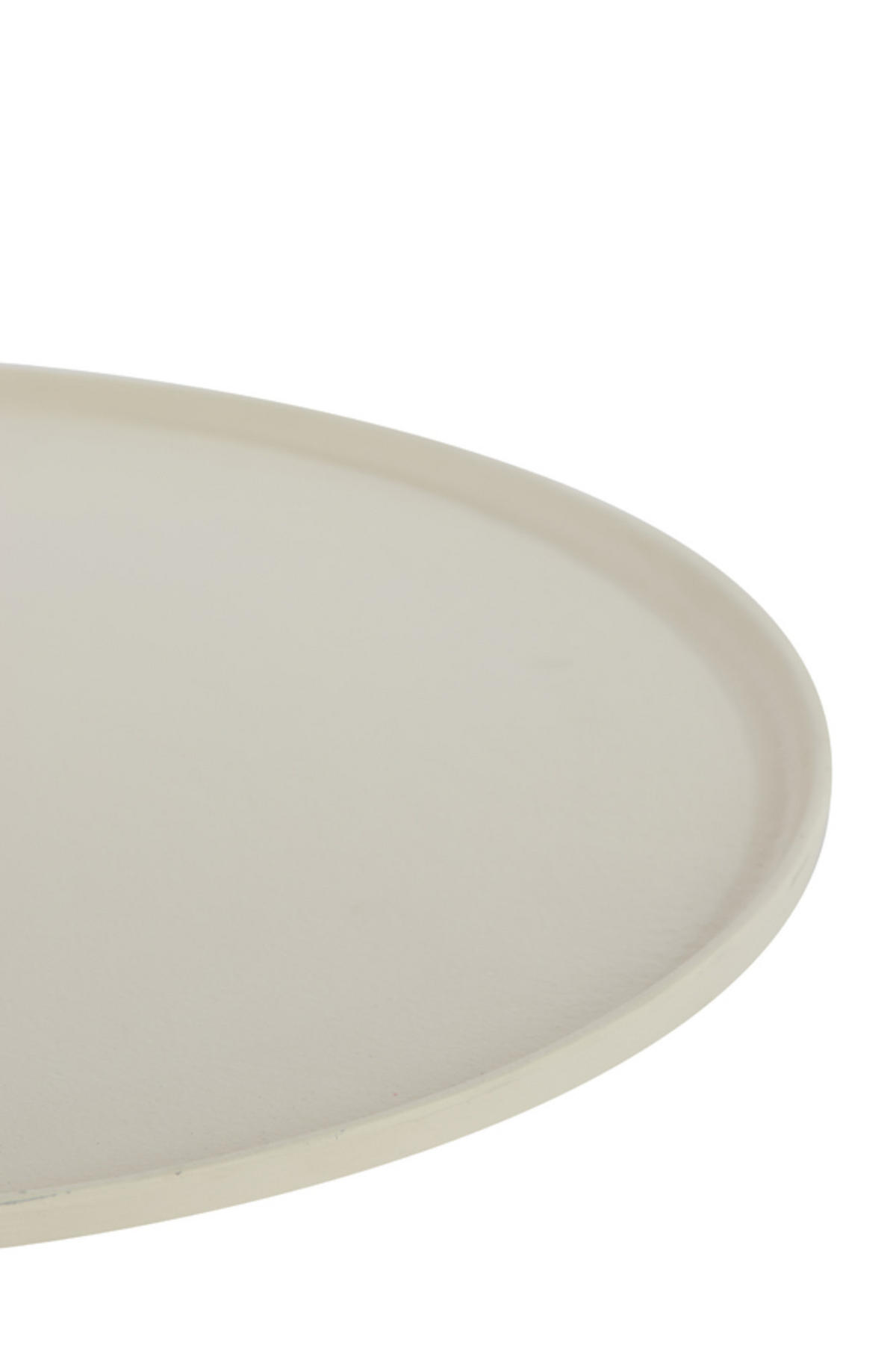 SCHALE Maes Weiß Ø50/1,5 cm - Weiß, Metall (50/1.5cm) - Light & Living