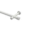 GARDINENSTANGEN-SET Prestige Estana 200 cm, 1-läufig (ohne Ringe), 20 mm Ø Weiß - Weiß, Metall (200cm) - INTERDECO