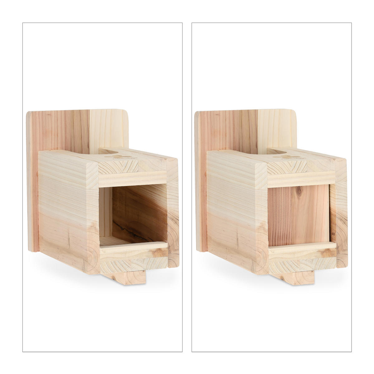 NISTKASTEN - Hellbraun, Holz (15/25/21.5cm) - Relaxdays