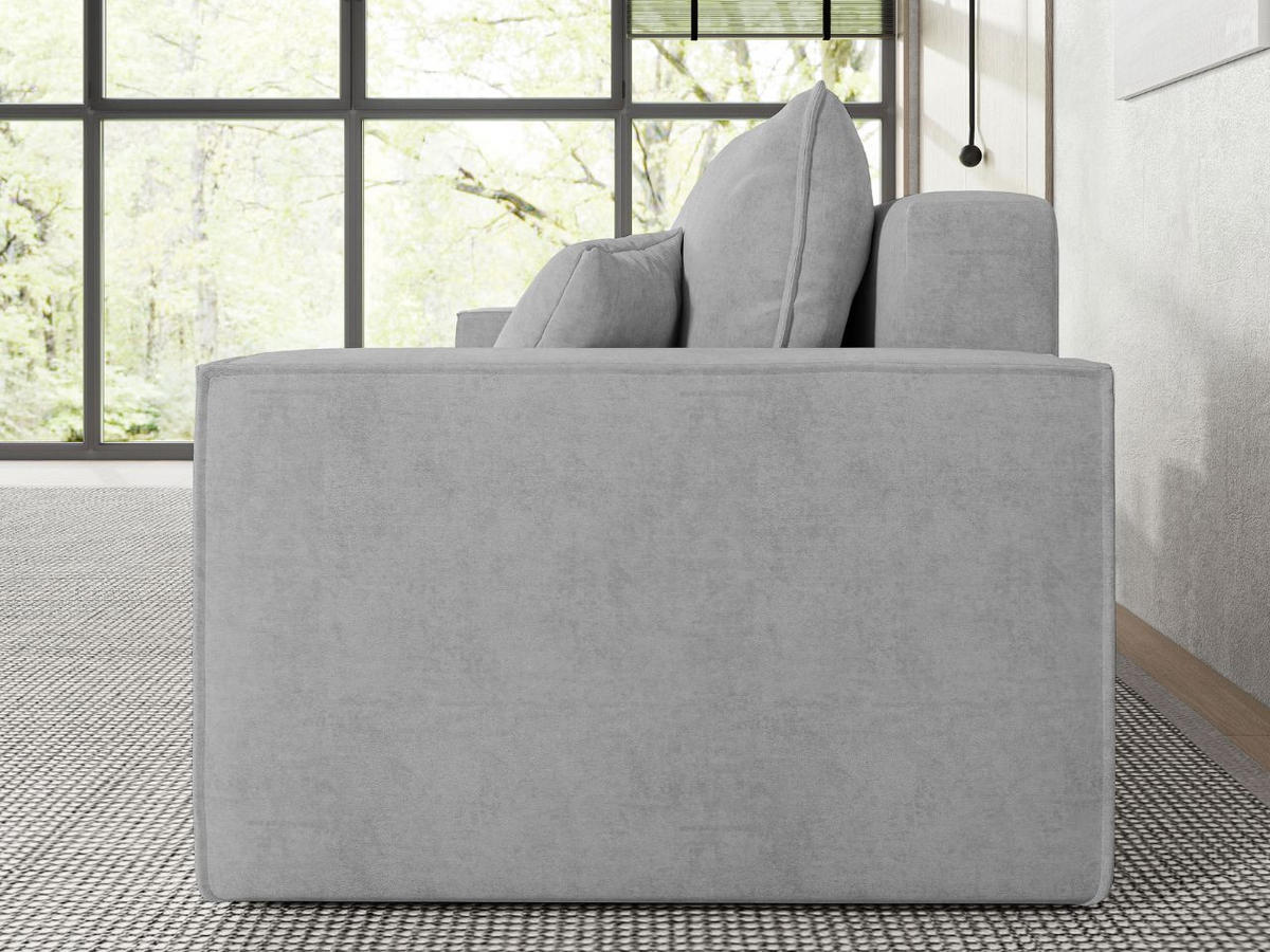 SOFA 230/90/70 Hellgrau Sivra - Hellgrau, Kunststoff/Textil (230/70/90cm) - Graingold