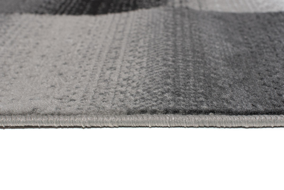 TEPPICH MAYA Gelb Vierecke Streifen Verwischt 160/230 cm - Gelb, Textil (160/230cm) - Tapiso