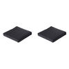 SITZKISSEN Basic 73/73 cm 2er-Set - Schwarz, Textil (73/8/73cm) - Madison