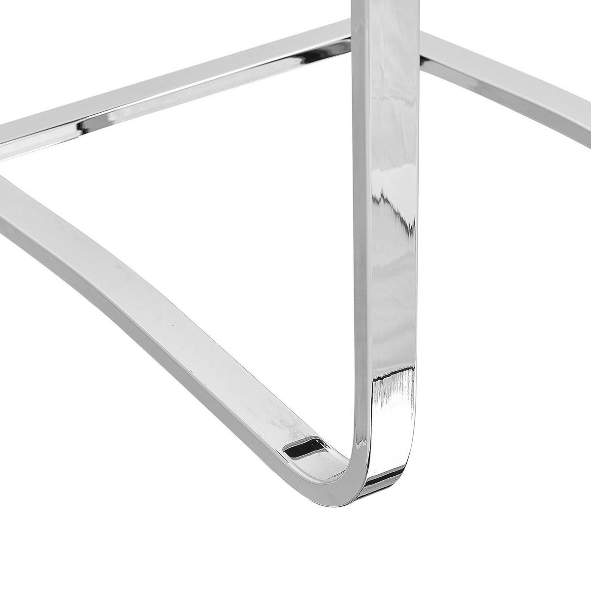 STUHL 2er-Set Kunstleder Schwarz Picknes - Schwarz, Textil/Metall (43/105/55cm) - Beliani