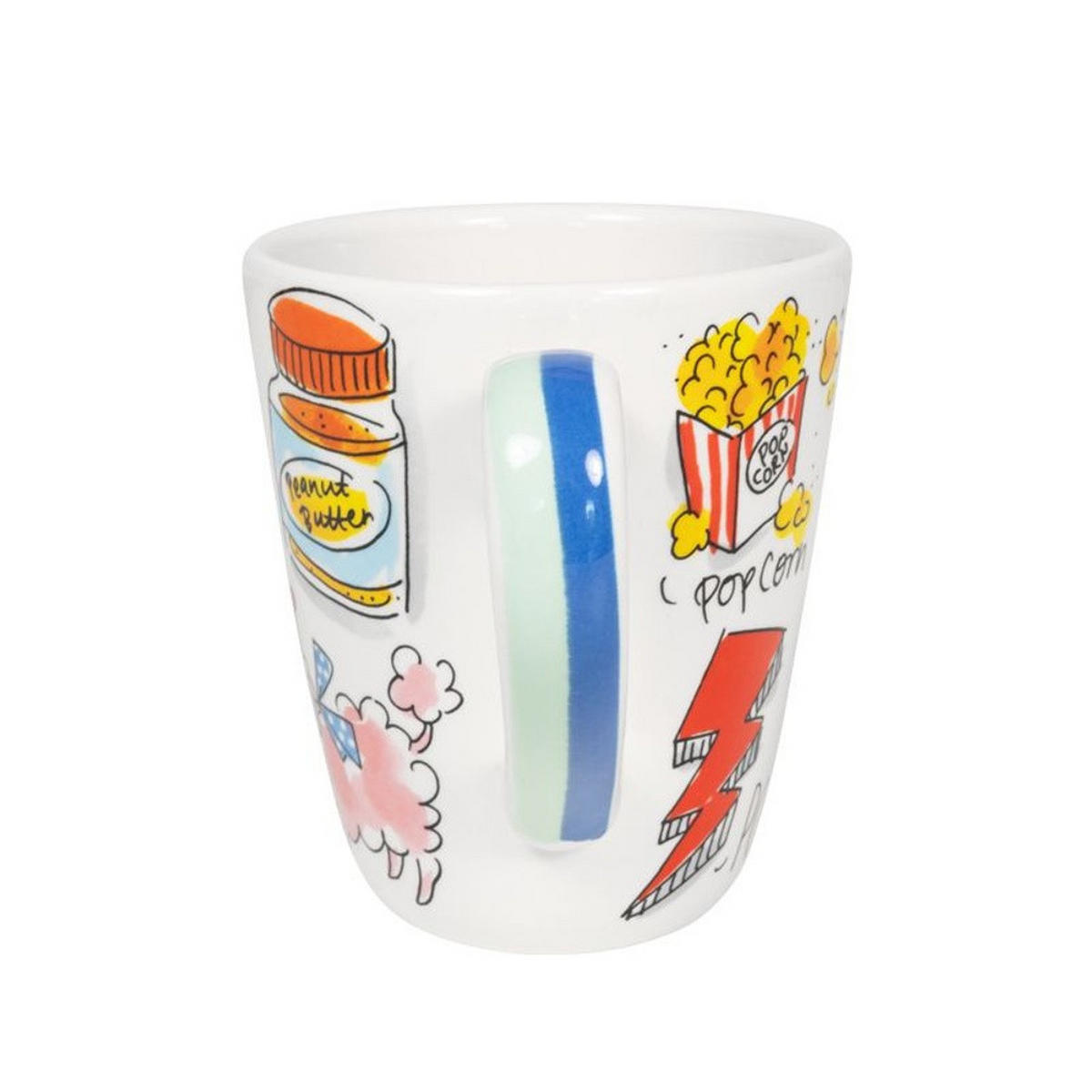 BECHER Love Letter P in Bunt - 350 ml - Multicolor, Keramik (0.35L) - Blond Amsterdam