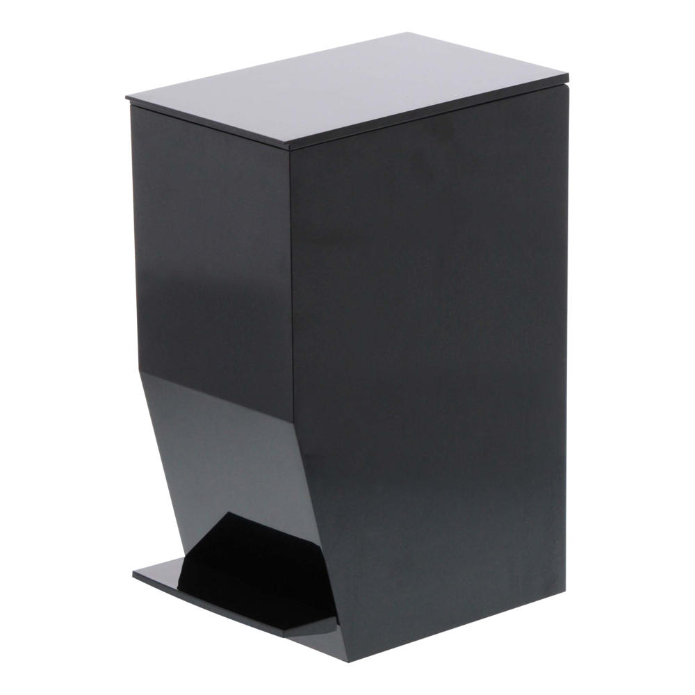 PEDALEIMER Badezimmer 3386 Schwarz 3,9 l - Schwarz, Kunststoff (12/27.5/19.5cm) - Yamazaki