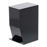 PEDALEIMER Badezimmer 3386 Schwarz 3,9 l - Schwarz, Kunststoff (12/27.5/19.5cm) - Yamazaki