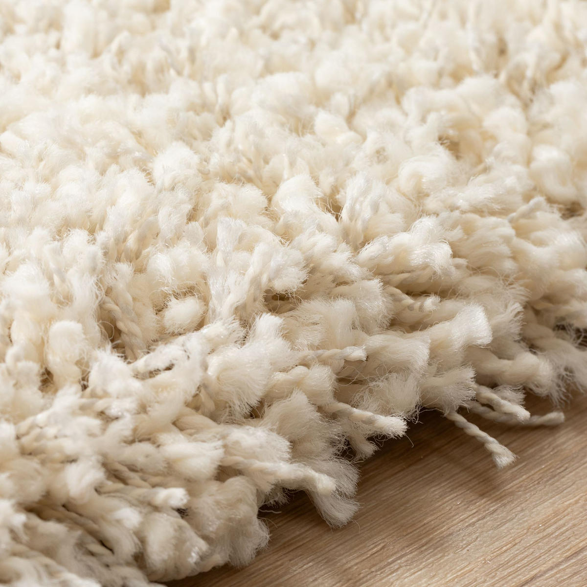 HOCHFLORTEPPICH 200/200 cm Twilight rund - Creme, Textil (200/200cm) - Steffensmeier
