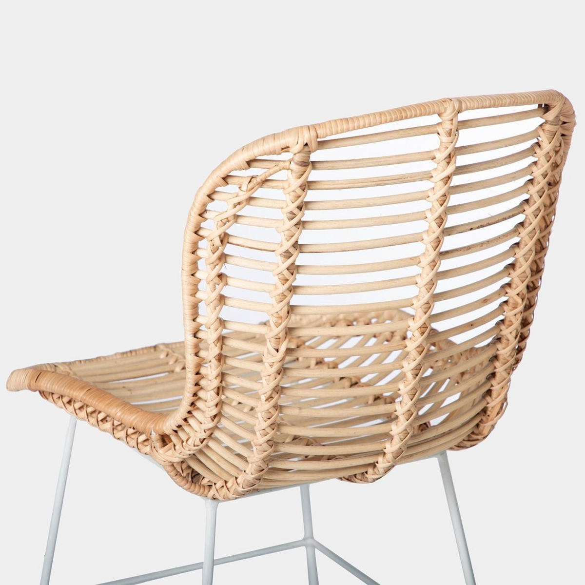 STUHL FÜR DRAUSSEN Leo Natürlich 47 cm x 86 cm - Naturfarben, Naturmaterialien (47/86/57cm) - Klast Home