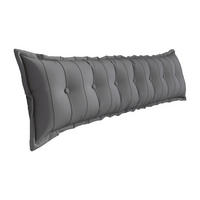RÜCKENKISSEN Plüsch Grau 200 cm - Grau, Textil (50/200cm) - Vercart