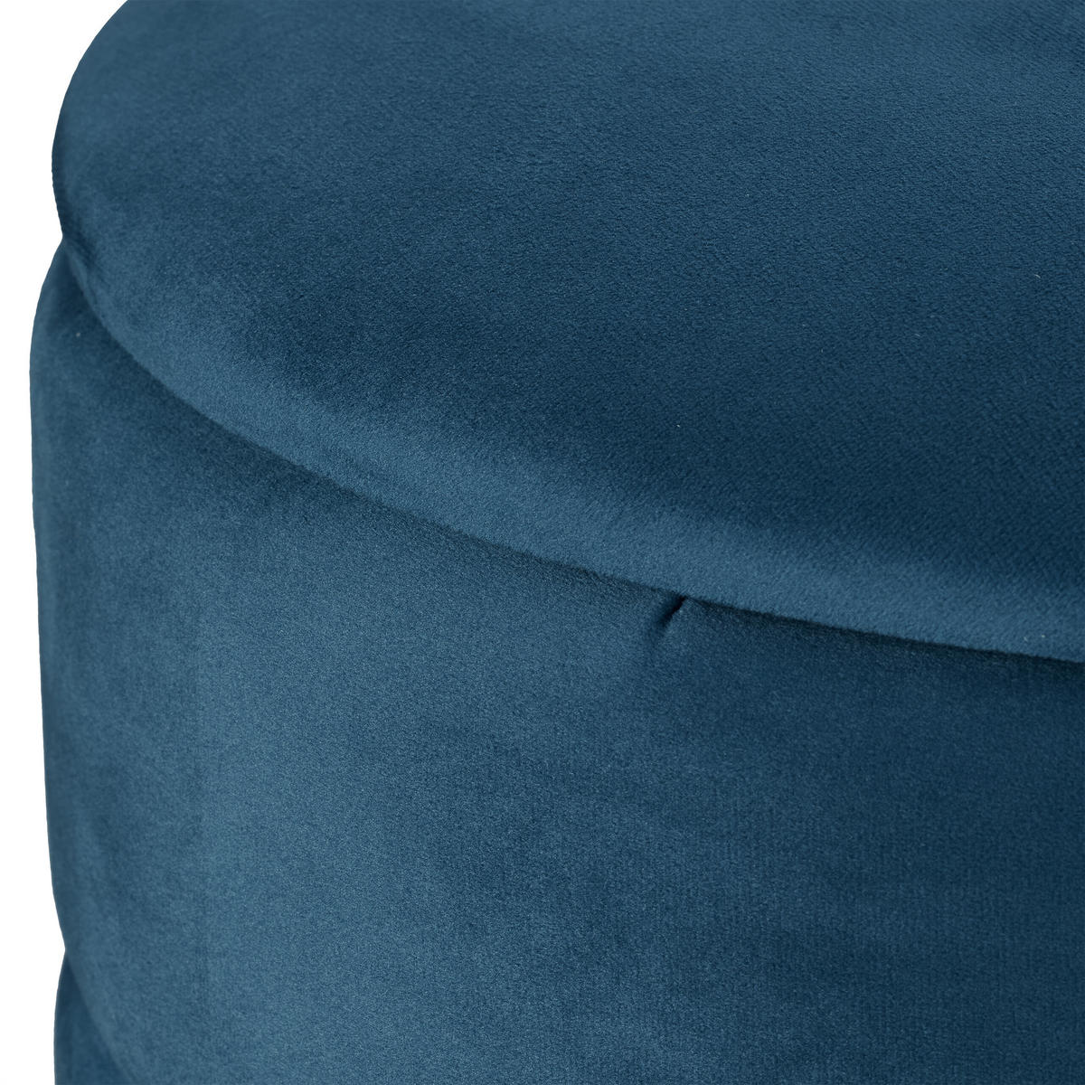 SAMTHOCKER - Dunkelblau, Holzwerkstoff/Textil (40/40/40cm) - Relaxdays
