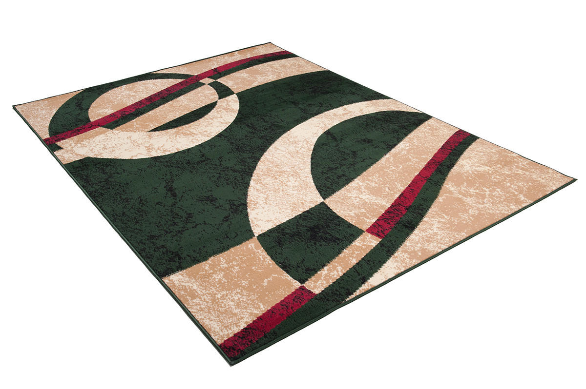 TEPPICH DREAM Grün Creme 60/100 cm - Creme/Grün, Textil (60/100cm) - Tapiso