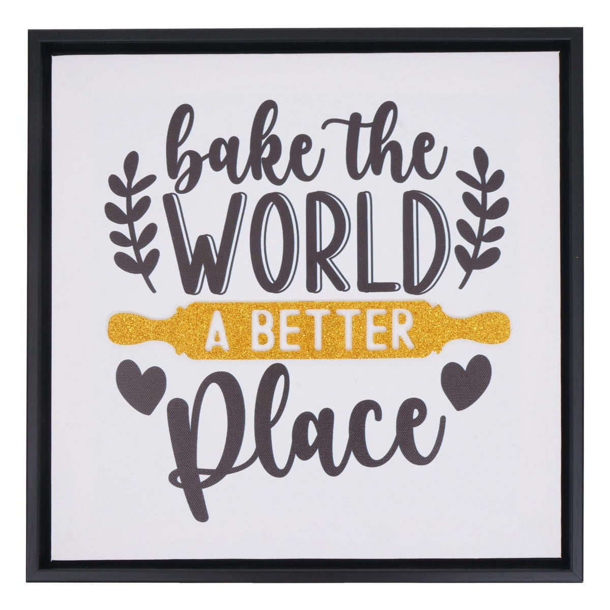 SESTAVA ZIDNIH SLIK Črna, komplet 4 kosov - črna, les (30/30cm) - MCW