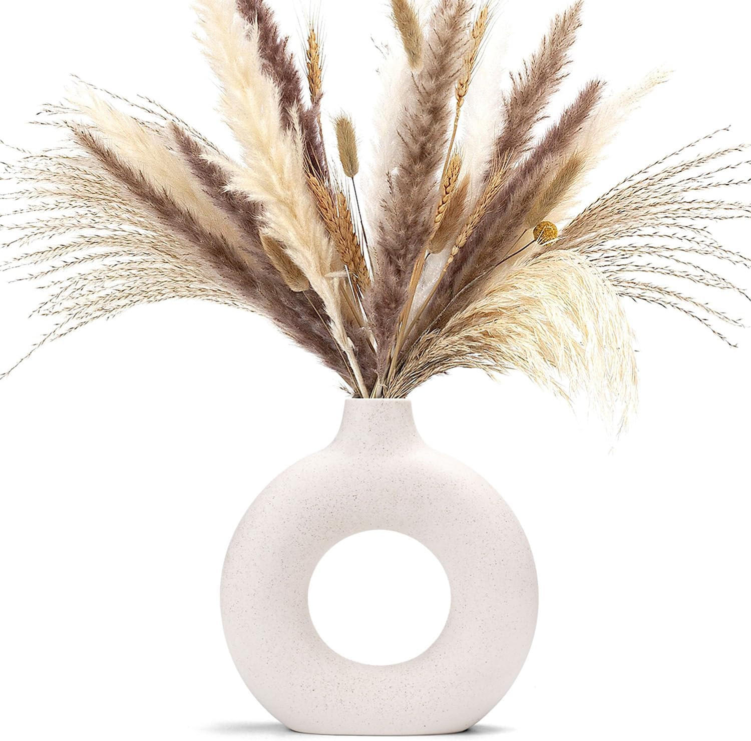 VASE 18 x 19,3 cm Keramik - Beige, Keramik (19.3cm) - LIBRATON