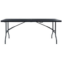 GARTENTISCH Tischlan 75/72/180 cm - Schwarz, Naturmaterialien (180/75/72cm) - ZMH