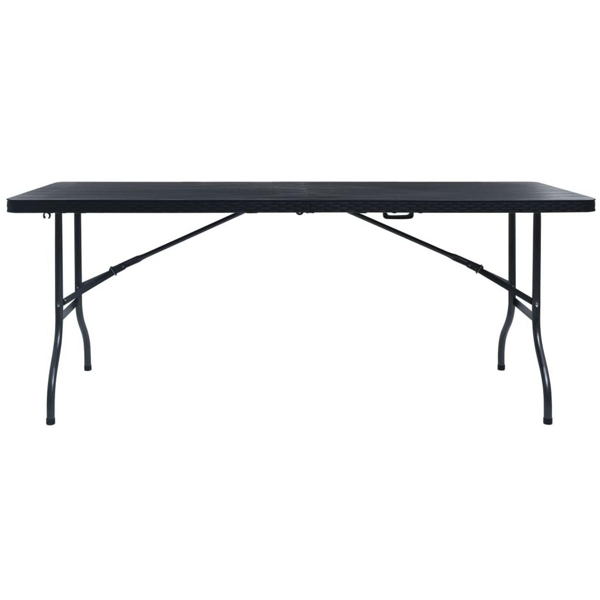 GARTENTISCH Tischlan 75/72/180 cm - Schwarz, Naturmaterialien (180/75/72cm) - ZMH