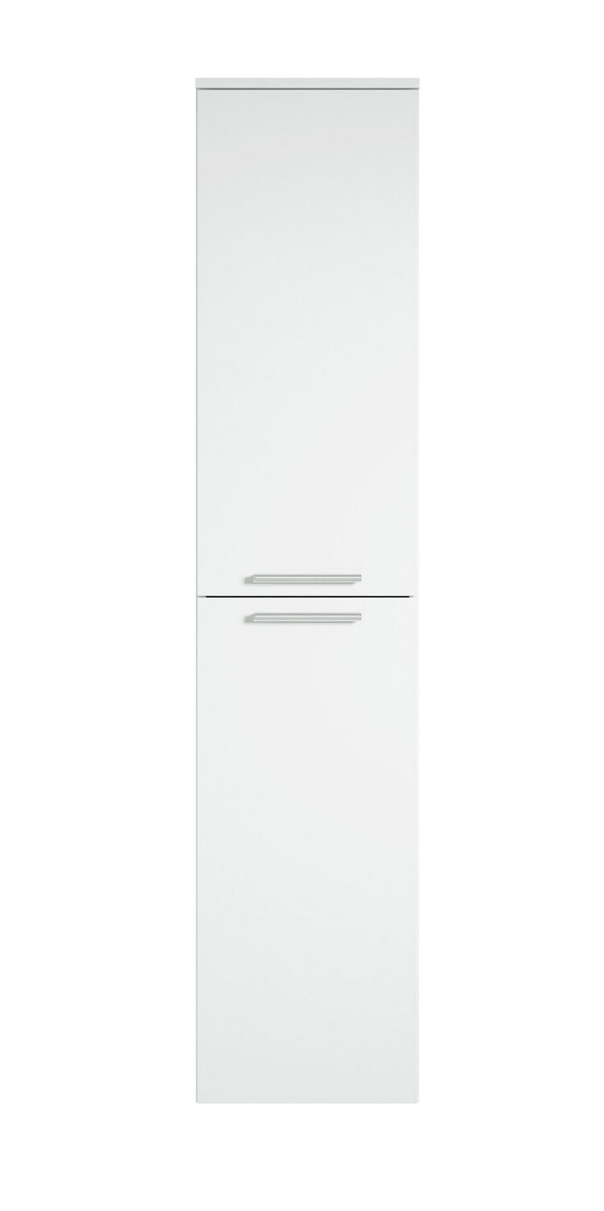 BADEZIMMERSCHRANK Venus mit 2 Türen Weiß - 30 x 30 x 160 cm - Weiß, Holz (30/160/30cm) - Badplaats