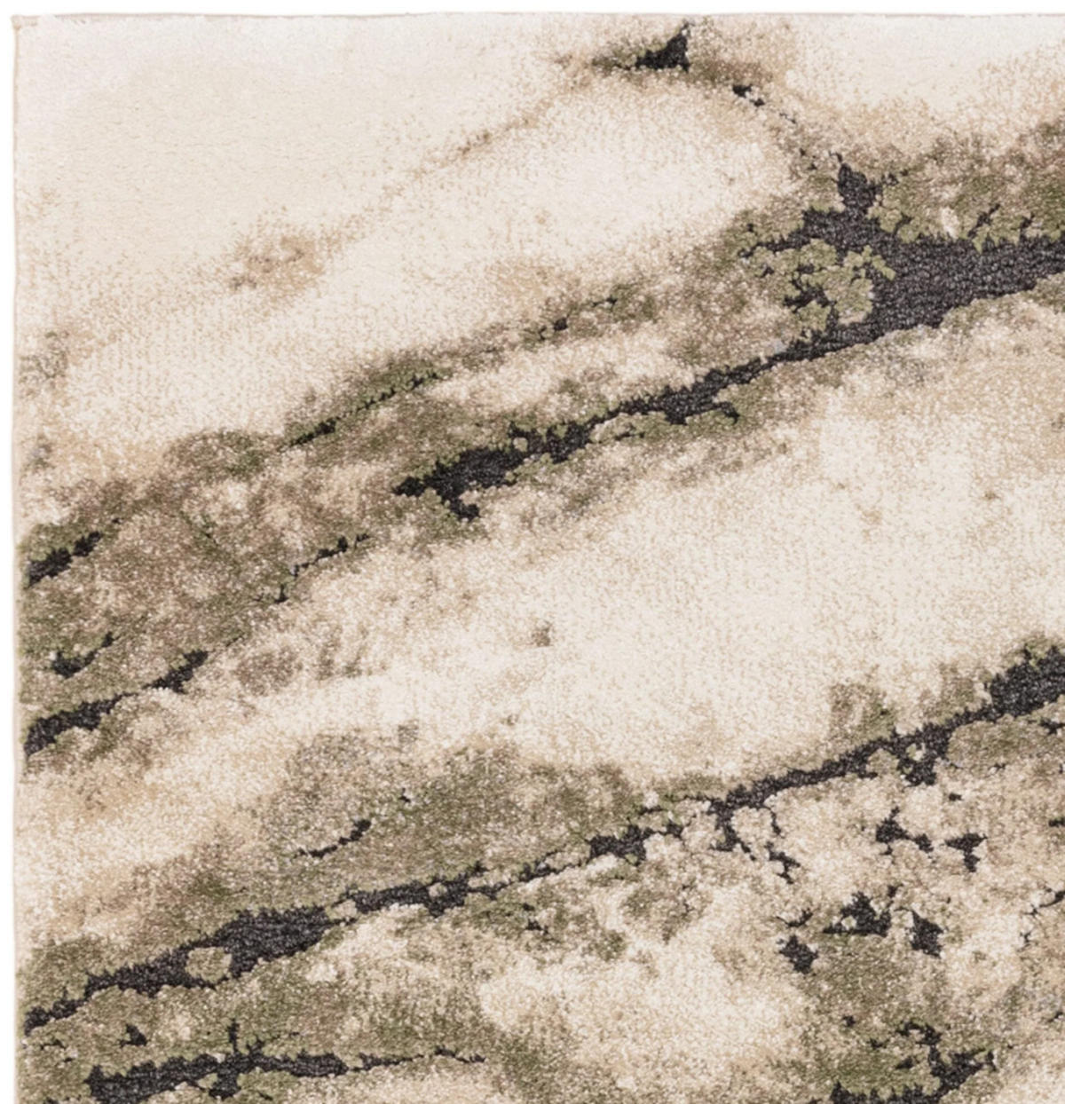 TEPPICH Flachgewebe CRUST Grün 80 x 150 cm - Grün, Textil (80/150cm) - Novatrend