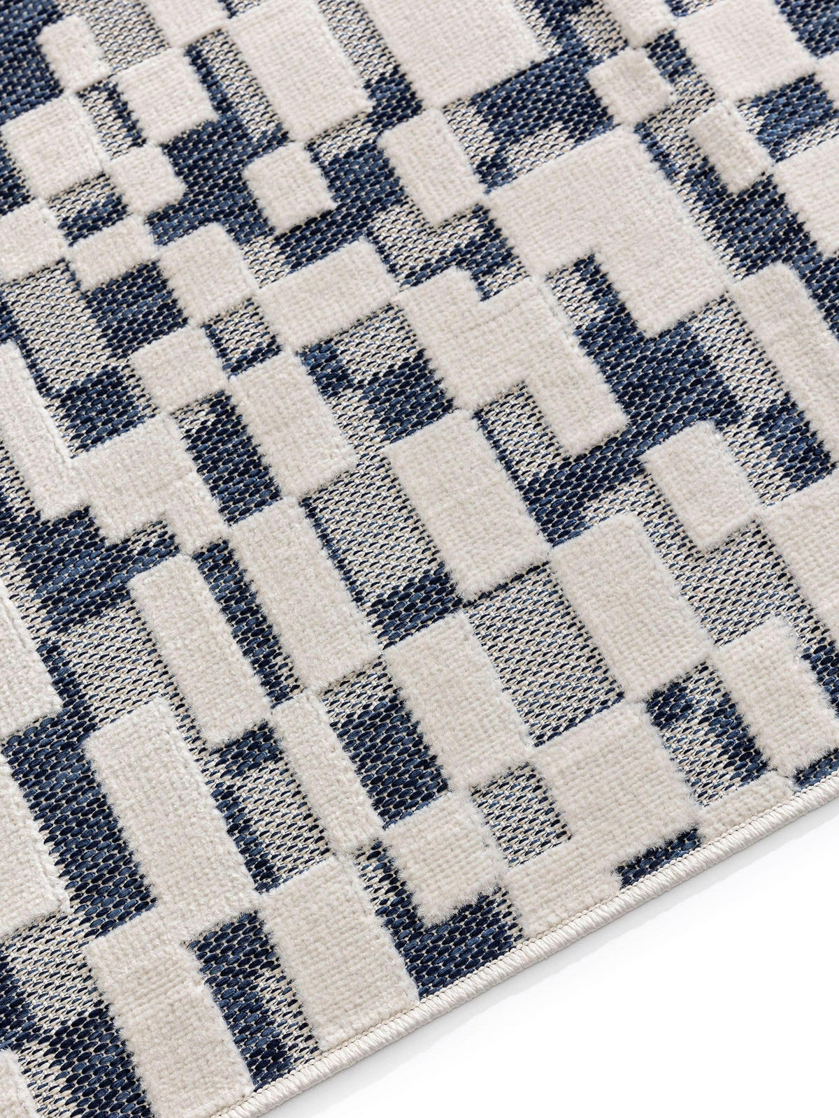 OUTDOORTEPPICH Kaleo Blau/Weiß 300x400 cm - Blau, Kunststoff (300/400cm) - benuta