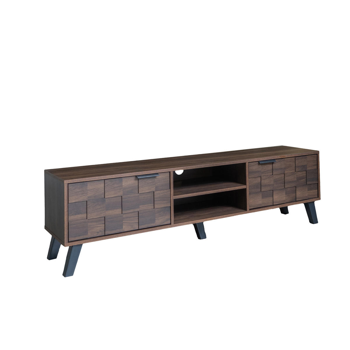 TV-SCHRANK 160 cm in Dunkel holz-Optik - Eichefarben, Holzwerkstoff (160/45/36cm) - Urban Meuble
