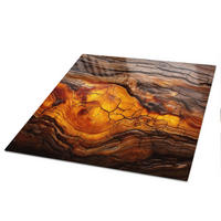 TISCHPLATTE 50x50 cm – Edles Holz - Weiß, Glas (50/50/0.4cm) - Wallfluent