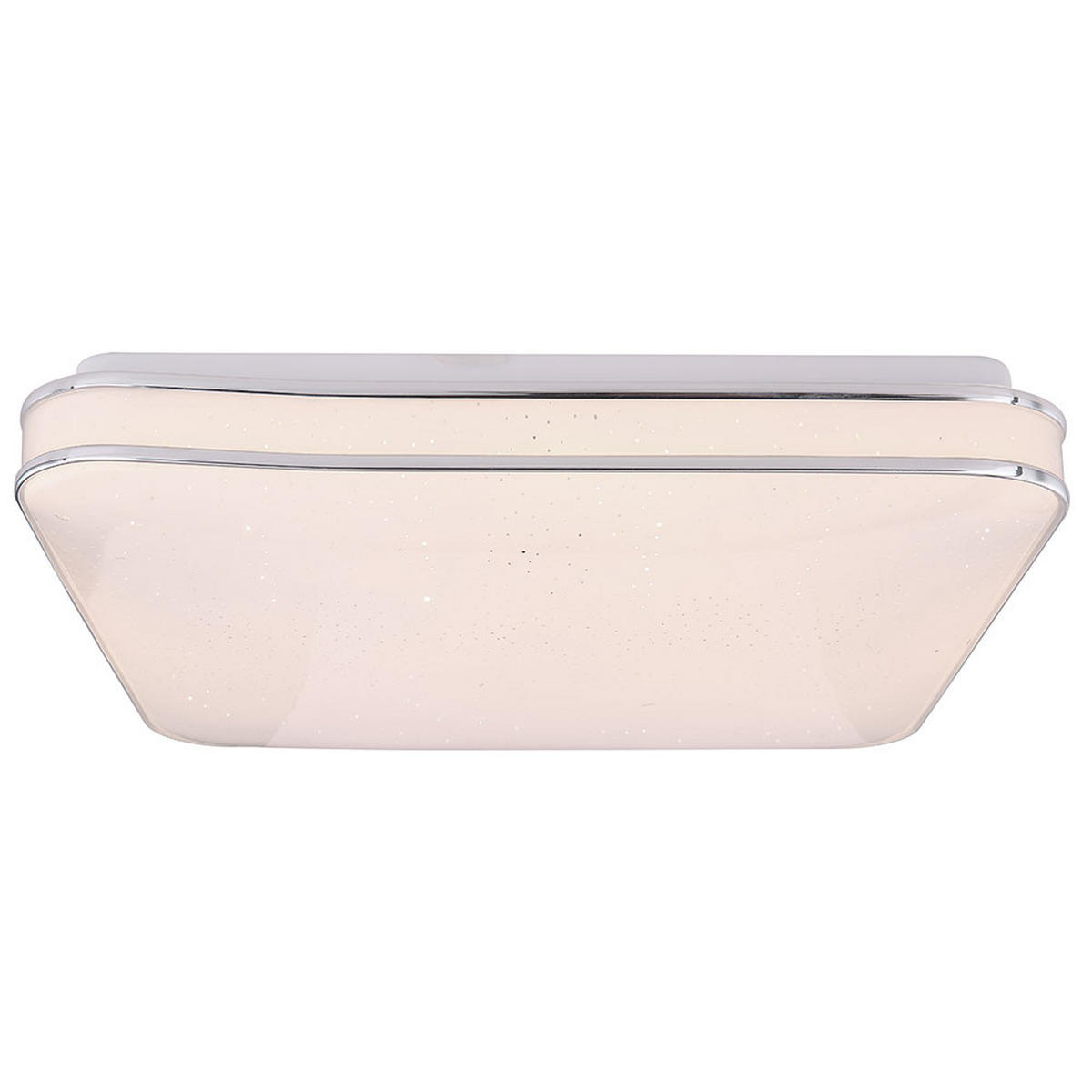 LED DECKENLEUCHTE Metall Weiß Sternen-Effekt - Weiß, Metall (33.5/33.5/7.5cm)