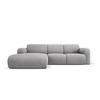 ECKSOFA links Molino aus strukturiertem Stoff hellgrau 4 Sitzplätze - Hellgrau, Textil (170/250cm) - Micadoni