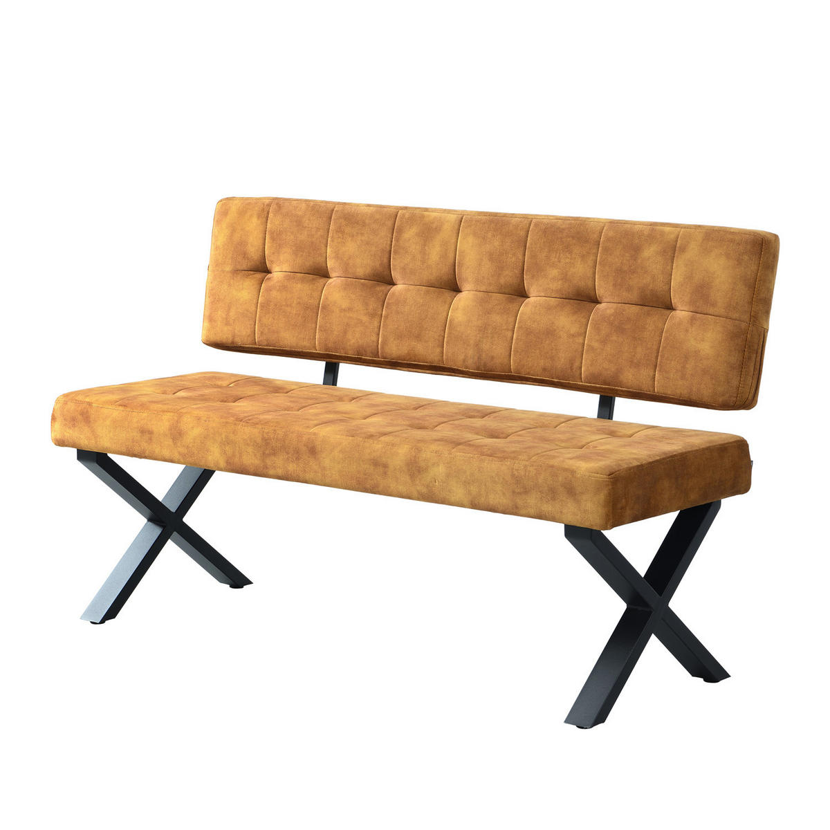 SITZBANK KAREN - Gelb, Metall (140/48/56cm) - B&D Home