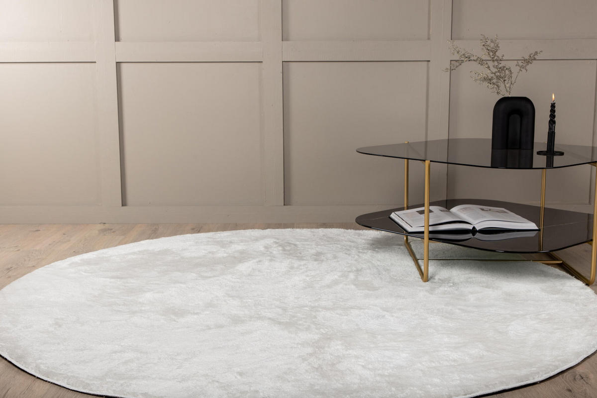 WOHNZIMMERTEPPICH BLANCA Weiß 200x200x3 cm - Weiß, Textil (200/200cm) - FURNLUX