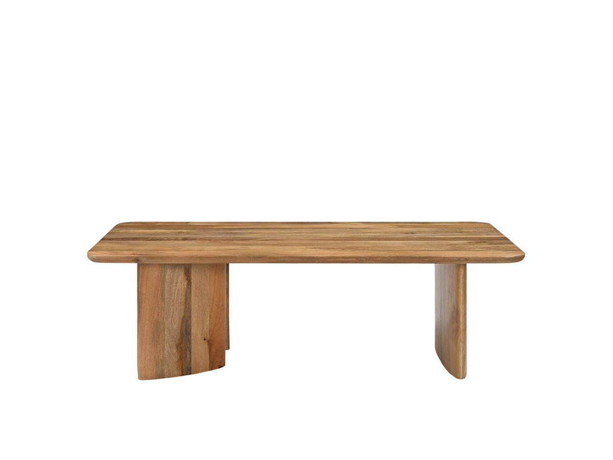 COUCHTISCH Jade Mangoholz Natur Creme - Creme, Holz (130/70/40cm)