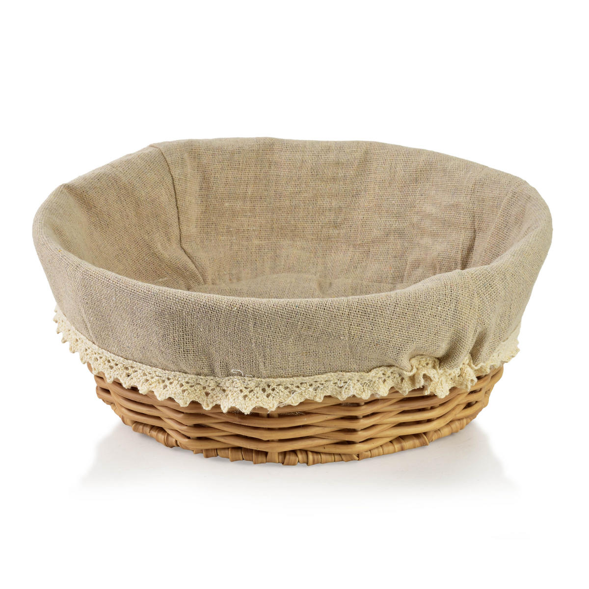 BROTKORB Sino Naturfarbe 23x23x9cm Kunststoff - Naturfarben, Kunststoff (23/9/23cm) - Mondex