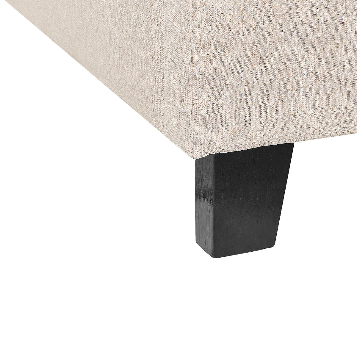 POLSTERBETT mit Lattenrost 90/200 cm Beige Roanne - Beige, Textil (90/200cm) - Beliani