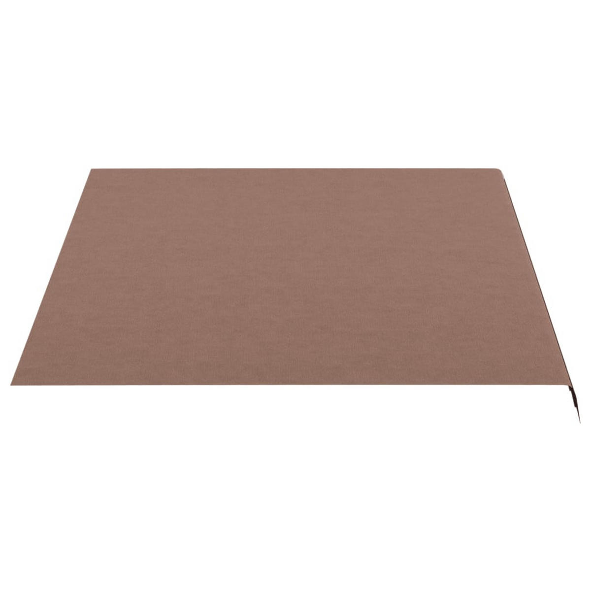 MARKISENSTOFF mit Volant| Braun, für 400x300cm Rahmen | Markisenbespannung Markisentuch - Braun, Textil (380/0.3/295cm) - DELUKE