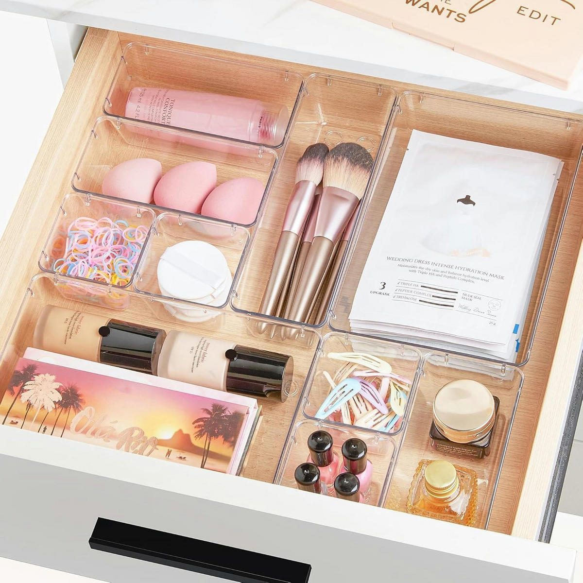SCHUBLADEN Organizer 44-teiliges Set transparent - Transparent, Kunststoff (15.3/25.3/23.6cm)