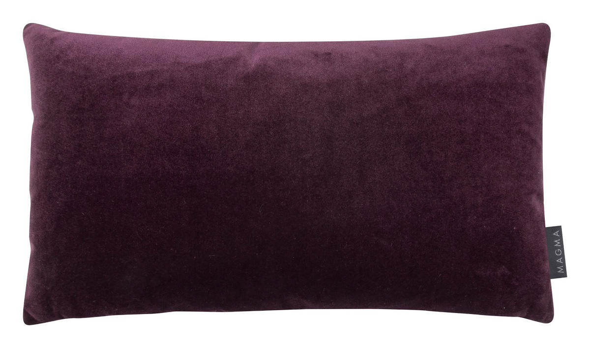KISSENHÜLLE Raya Streifen Look aubergine - Violett, Textil (40/60cm) - Magma Heimtexx