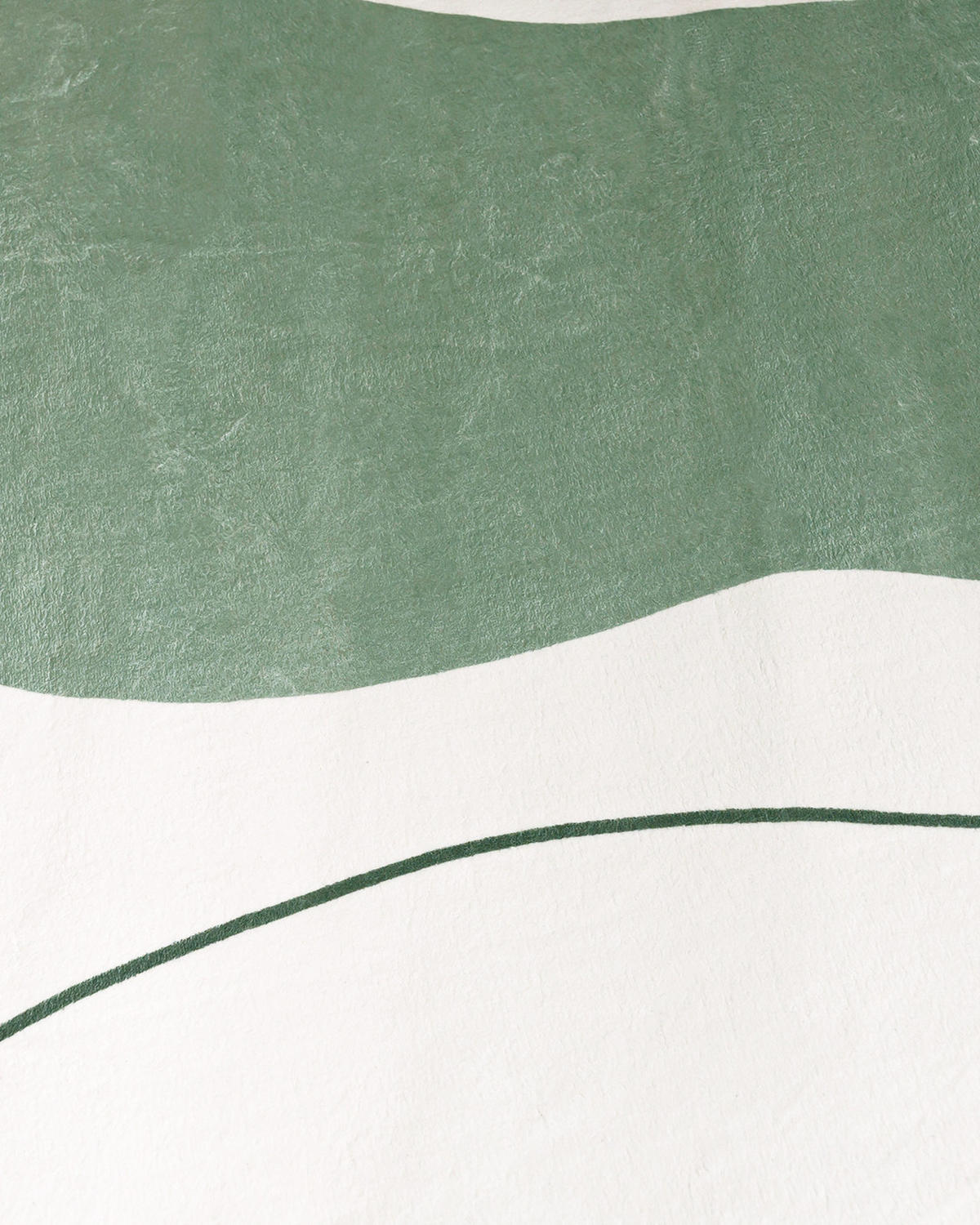 TEPPICH Bova Certo Mazovia Unregelmäßige Form 120x160cm Weiß Grün Abstrakt Kurzflor - Weiß, Textil (120/160cm) - Mazovia