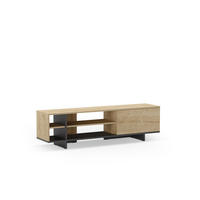TV-STÄNDER Cequoia Schwarz 160/35.6/44 cm - Schwarz, Holz (35.6/44/160cm)