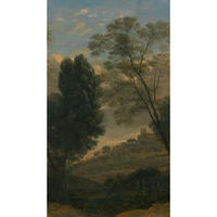 FOTOTAPETE italienische Landschaft 280x159cm - Grün, Papier/Kunststoff (159/1cm) - Sublime