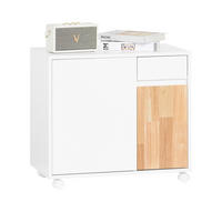 ROLLCONTAINER Weiß - Weiß, Holzwerkstoff (65/58/25cm) - SoBuy
