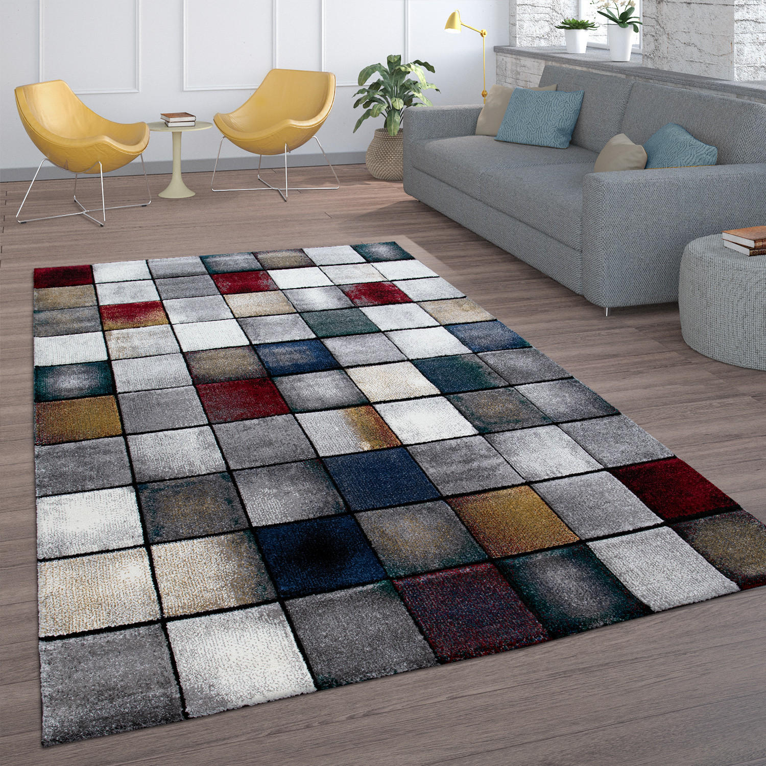 KURZFLORTEPPICH 160/230 cm Smaragd 755 - Multicolor, Textil (160/230cm) - Paco Home