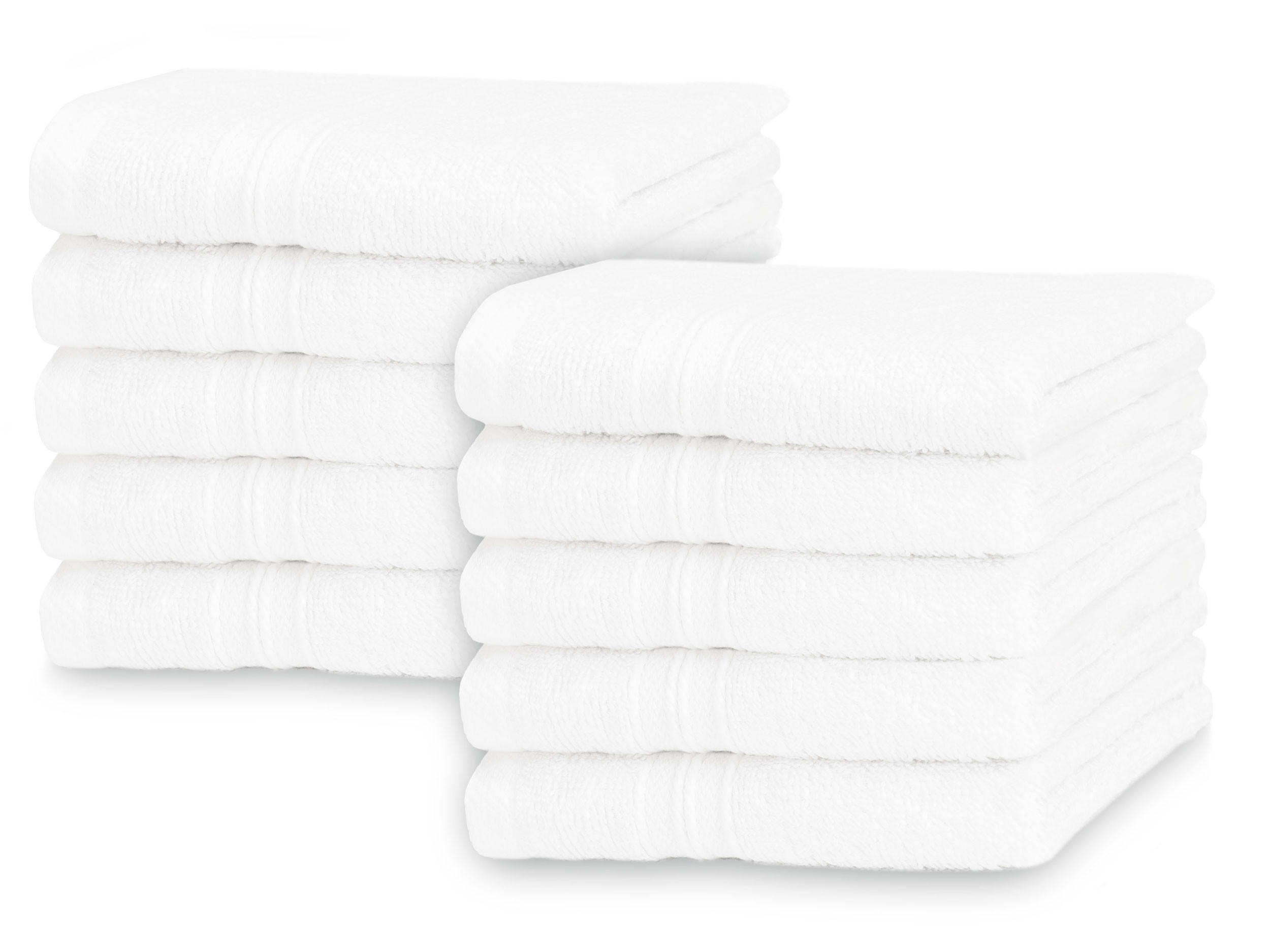 SEIFTÜCHER, 10er-Set, 30x30 cm, 100% Baumwolle - Weiß, Textil (30/30cm) - Zollner