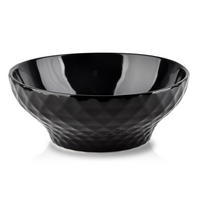 SCHALE Diament Schwarz 17.5/17.5/7 cm Keramik - Schwarz, Keramik (17.5cm) - Mondex