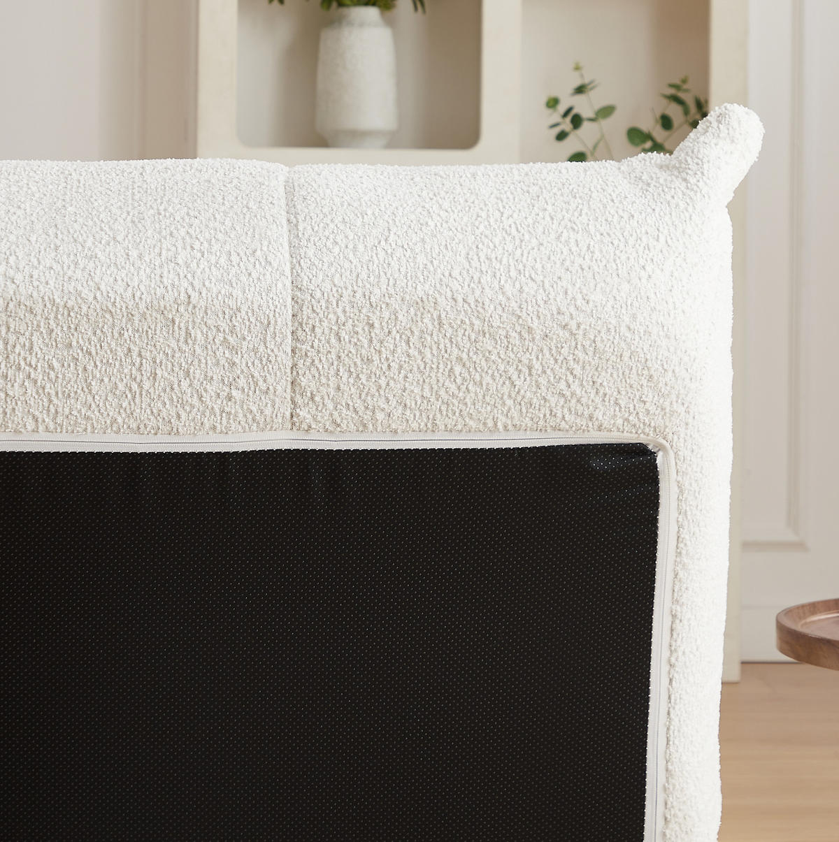 SOFA aus Chenille Beige ohne Montage - Beige, Kunststoff (99/83/127cm) - Beauniv